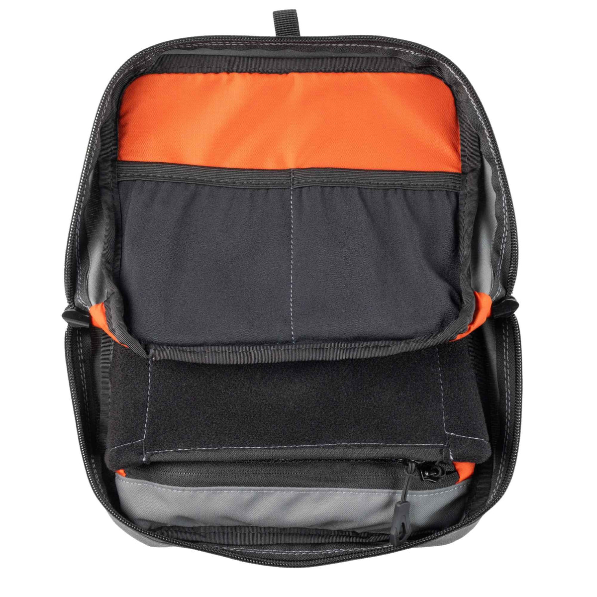 Inside look of the Waypoint GP Pouch showcasing internal mesh organization.