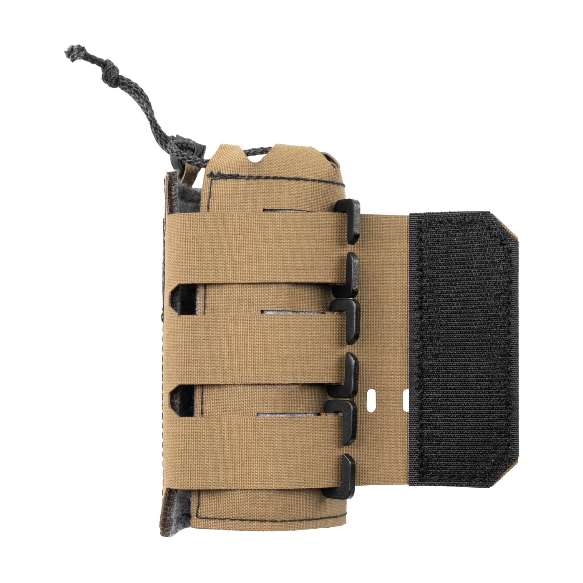 Coyote brown FHP GEAR modular sleeve kit with black straps and textured cylinder.